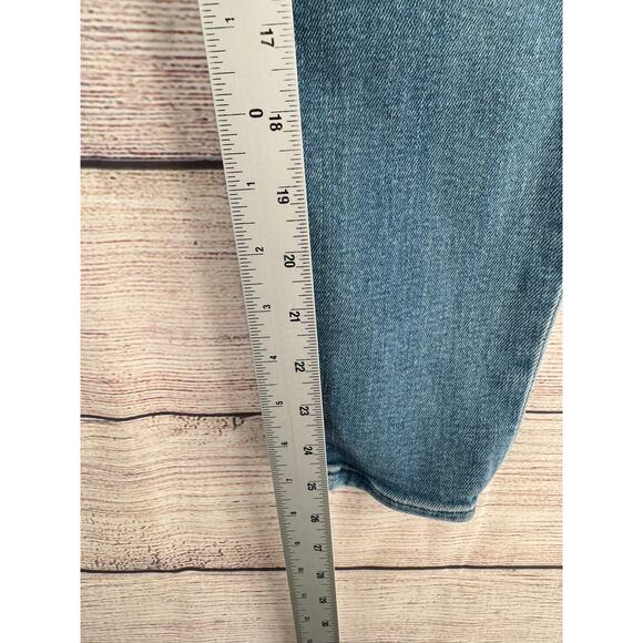 Mother The Super Stunner Ankle Double Vision Heart Jeans Womens 24 Blue - Picture 11 of 11